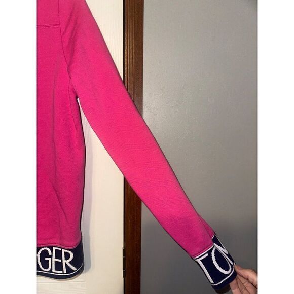 Tommy Hilfiger Pink Logo Cre Neck Sweatshirt Size Large - Picture 8 of 16